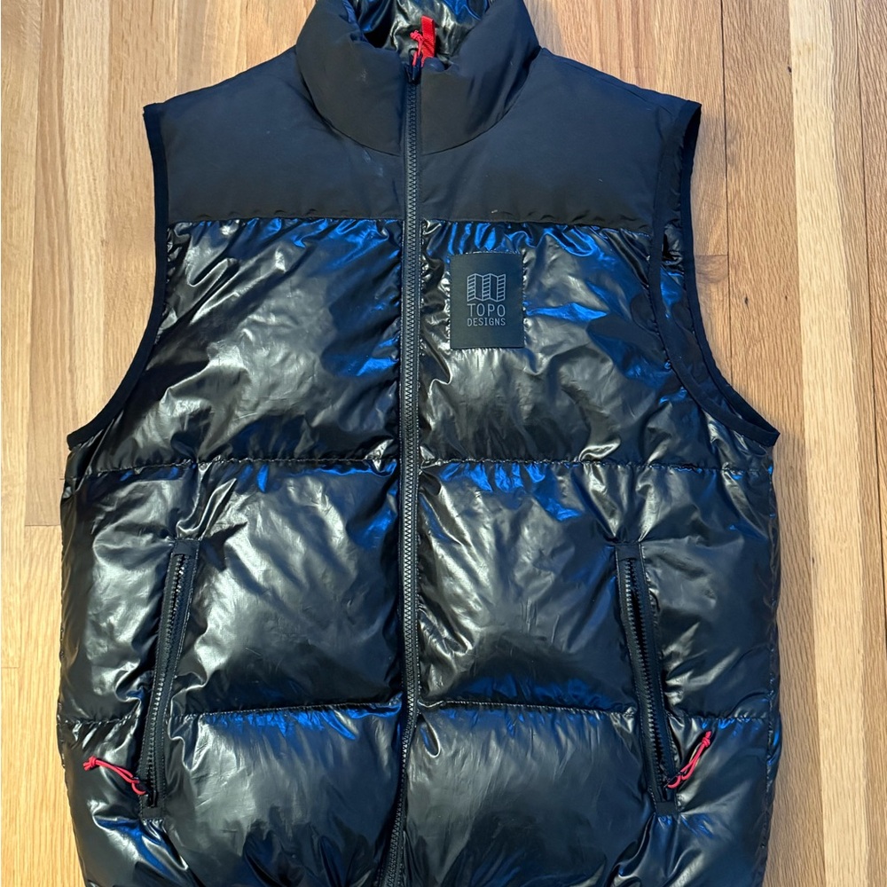 Topo Designs Black Puffer Down Vest